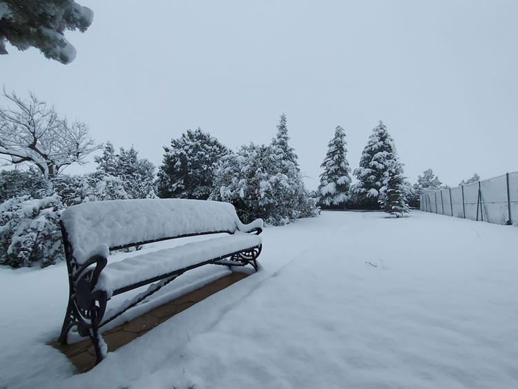 Copiosa nevada, filomena pasa por Abalatillo