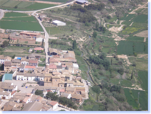 vista aerea de la población de Albalatillo